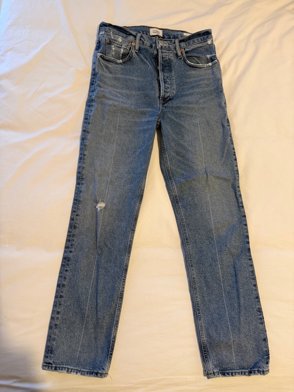 Citizens Of Humanity Sabine size 27 Straight-Leg Blue Jeans